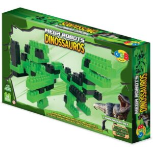 Brinquedo para Montar Blocos Mega Robots Tiranossauo - Imagem 3