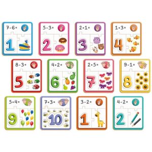Quebra-Cabeca Madeira Primeiras Contas 47PCS - Imagem 1