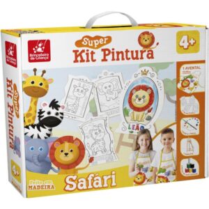Brinquedo para Colorir Safari Super Kit C/4 Telas - Imagem 1