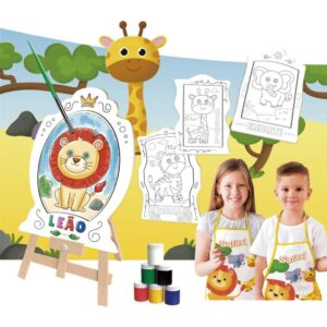 Brinquedo para Colorir Safari Super Kit C/4 Telas - Imagem 2