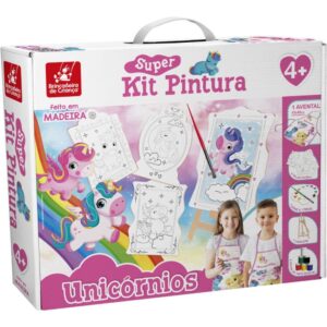 Brinquedo para Colorir Unicornio Super Kit C/4 Telas - Imagem 1