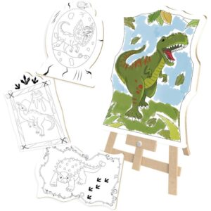 Brinquedo para Colorir Dinossauro Super Kit C/4 Telas - Imagem 1