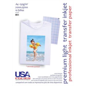 Papel Transfer Inkjet Premium 150G A4 - Imagem 1