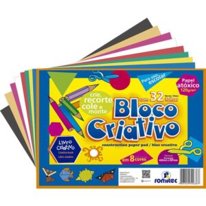Bloco para Educacao Artistica Criativo C/LIVR.8C.A3 120G 32F - Imagem 1
