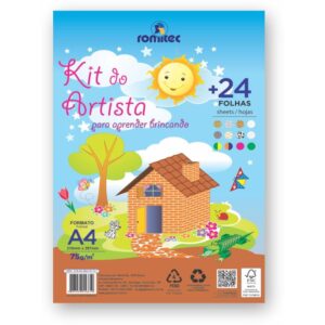Bloco para Educacao Artistica Kit do Artista C/Livro A4 24F - Imagem 1