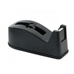 Suporte para Fita Adesiva Pequeno Plastico Preto/Cinza - Imagem 1