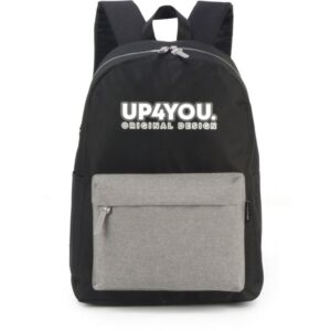 Mochila UP4YOU G Preta C/Cinza - Imagem 1