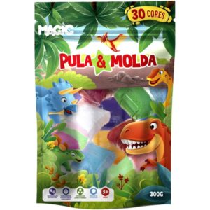 Massa para Modelar Criativa Dino 300G com 30 Cores - Imagem 1