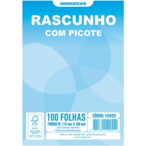 Bloco para Rascunho C/Picote e Grampo 100F.115X160 - Imagem 1