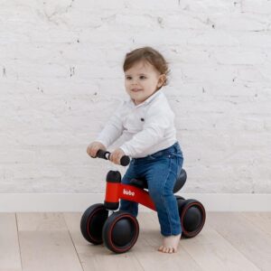 Bicicleta Infantil Equilibrio C/4 Rodas Vermelha - Imagem 6