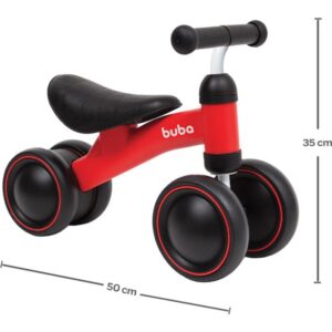 Bicicleta Infantil Equilibrio C/4 Rodas Vermelha - Imagem 7