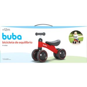 Bicicleta Infantil Equilibrio C/4 Rodas Vermelha - Imagem 8