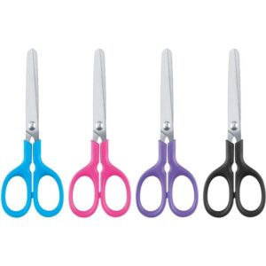 Tesoura Escolar Bazze Club 13CM Rx/Rs/Az/Pt - Imagem 2