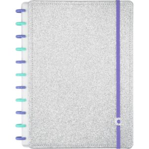 Caderno Inteligente Grande Lets Glitter Silver 2.0 80FLS. - Imagem 1