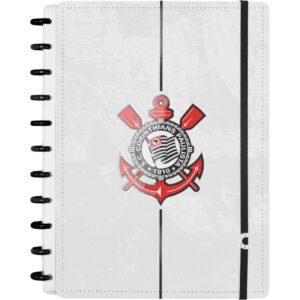 Caderno Inteligente Grande Corinthians Timao 80FLS 215X28 - Imagem 1