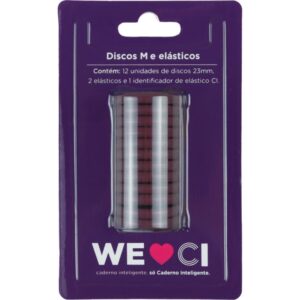 Caderno Inteligente Discos Grande 31MM 12DISCOS+ELAS.BORD - Imagem 1