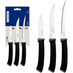 Faca Jogo Felice 3PCS Inox Cabo Pt - Imagem 1
