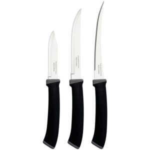 Faca Jogo Felice 3PCS Inox Cabo Pt - Imagem 2