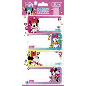 Etiqueta Escolar Decorada Minnie C/8ETIQ. 100X208MM - Imagem 1