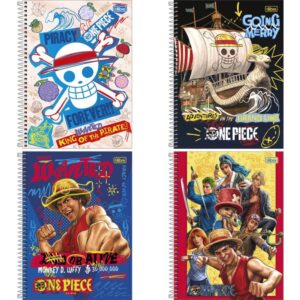 Caderno 01X1 Capa Dura One Piece Netflix 80FLS. - Imagem 1