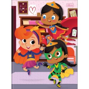 Caderno Brochurao Capa Dura Kids 48FLS. Feminino - Imagem 4