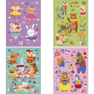 Caderno Brochurao Capa Dura Kids 96FLS. Feminino - Imagem 1