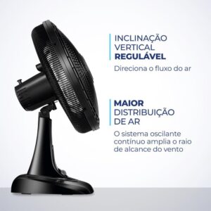 Ventilador Mesa Super Power 127V 40CM Pto - Imagem 4