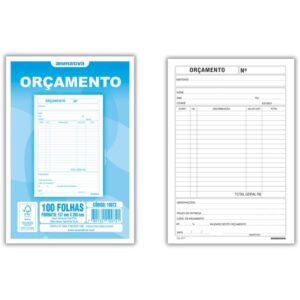 Impresso Administrativo Orcamento 100 Folhas 137X207MM - Imagem 1