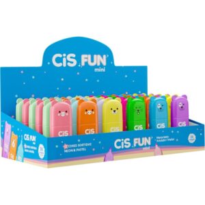 Caneta Marca Texto Cis Fun Mini 12 Cores Sortidas - Imagem 1