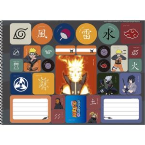 Caderno Desenho Univ Capa Dura Naruto 60FLS. - Imagem 2