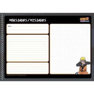 Caderno Desenho Univ Capa Dura Naruto 60FLS. - Imagem 3