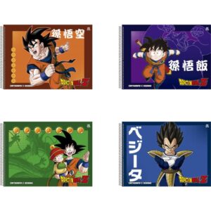 Caderno Desenho Univ Capa Dura Dragon Ball Z 60FLS. - Imagem 1