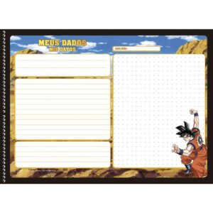 Caderno Desenho Univ Capa Dura Dragon Ball Z 60FLS. - Imagem 3