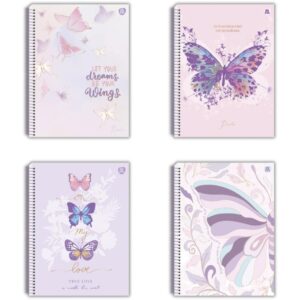 Caderno 10X1 Capa Dura Papilio Holografico 160FLS. - Imagem 1