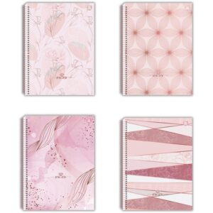 Caderno 10X1 Capa Dura Rosa Rose 160FLS. - Imagem 1