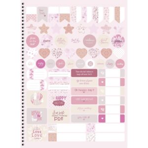 Caderno 10X1 Capa Dura Rosa Rose 160FLS. - Imagem 2