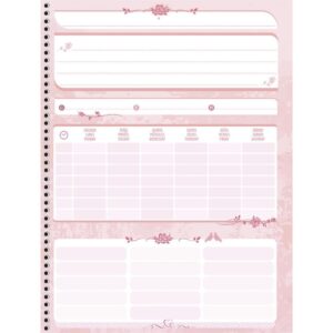 Caderno 10X1 Capa Dura Rosa Rose 160FLS. - Imagem 4