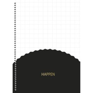 Caderno 10X1 Cp.dura Colegial Happen Glitter 160FLS. - Imagem 2