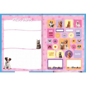 Caderno Brochurao Capa Dura My Pets 80FLS. - Imagem 2