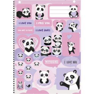 Caderno 10X1 Capa Dura My Friend 160FLS. - Imagem 3