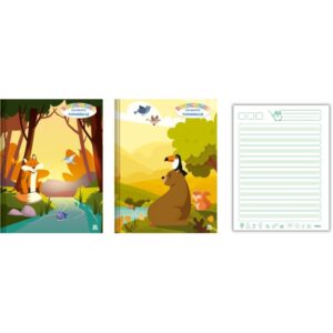 Caderno Caligrafia Capa Dura Dominguinhos P.verde COST.40F - Imagem 1