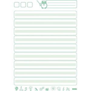 Caderno Caligrafia Capa Dura Dominguinhos P.verde COST.40F - Imagem 2