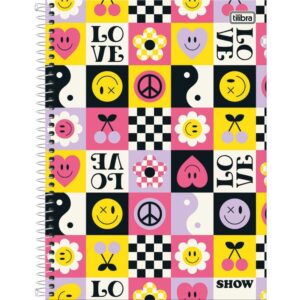 Caderno 16X1 Capa Dura Show 256FLS. Feminino - Imagem 1
