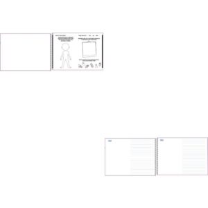 Caderno Desenho Univ Capa Dura Kids Meia Pauta 40F Esp Femin - Imagem 2