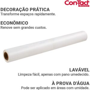 Contact Liso 45CMX10M Brilho Branco - Imagem 1