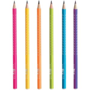 Lapis Preto Triangular Tris Trio Neon - Imagem 2