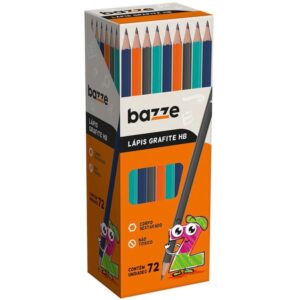 Lapis Preto Sextavado Bazze Hb Cores - Imagem 1