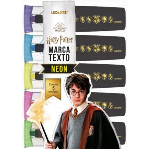 Caneta Marca Texto Harry Potter 5CORES Neon - Imagem 1