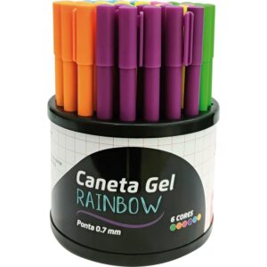 Caneta Gel Rainbow 0.7MM 6CORES - Imagem 1