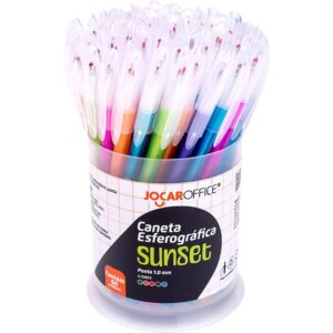 Caneta Esferografica Jocar Sunset 1.0MM 5CORES - Imagem 1